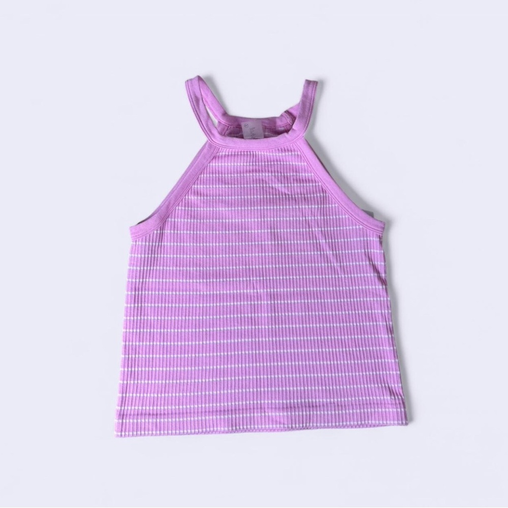 Pink and white Striped Tank Top (As Revival)